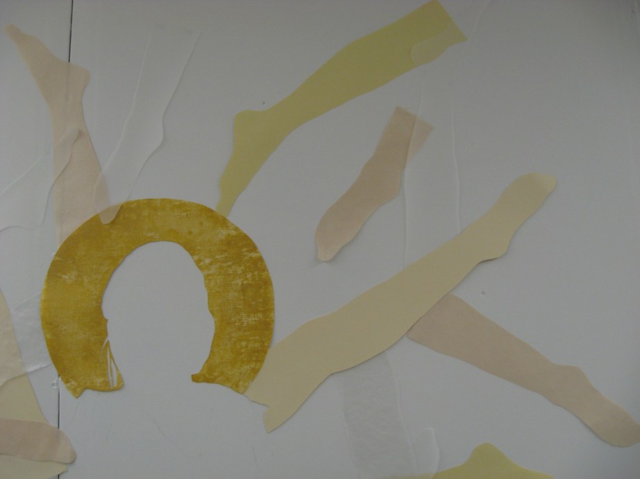 image of cut paper installation (artwork)